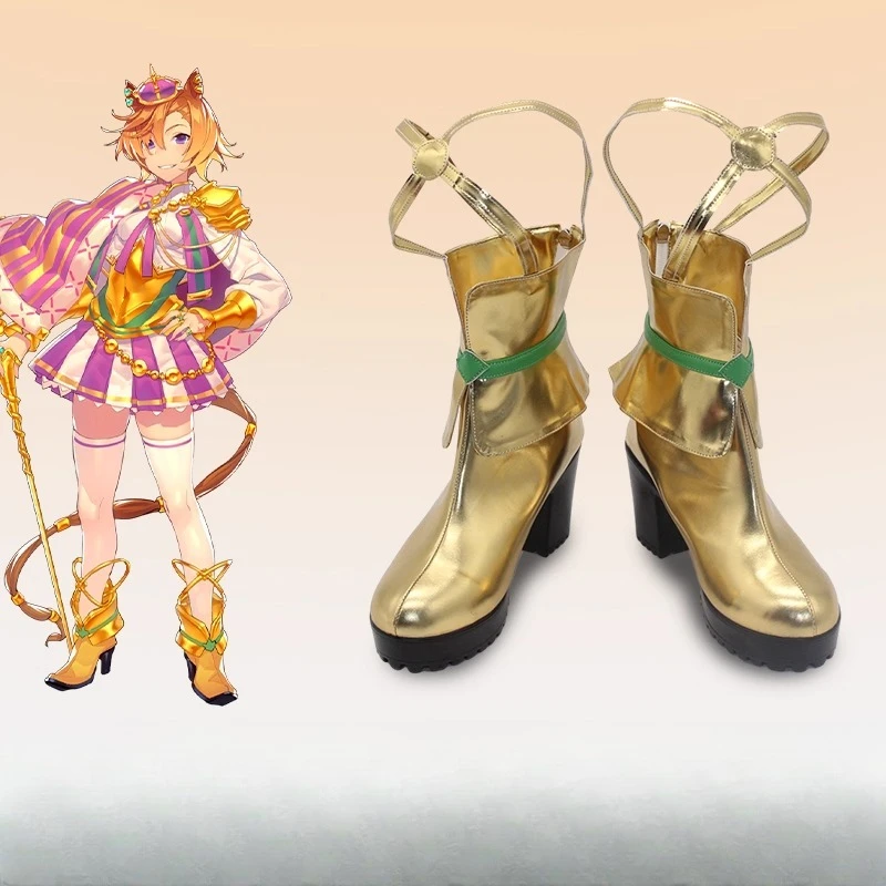 Game Pretty Derby T.M. Opera O Cosplay Shoes Boots For Hallowmas Party Adult Women Men