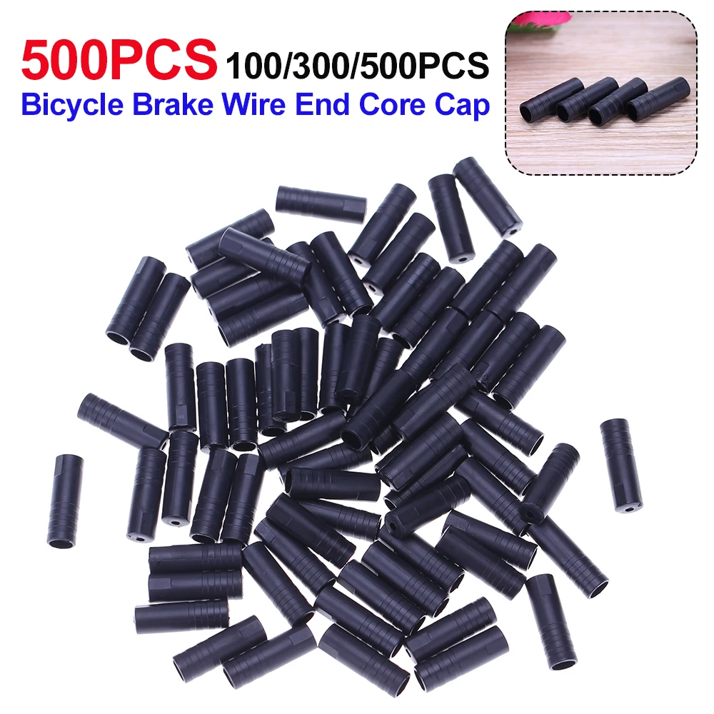 100-500pcs Mountain Road Bike Bicycle Brake Gears Outer Cable End Caps Tips Crimps Shift Derailleur Cable Wire Tip Cap Housing
