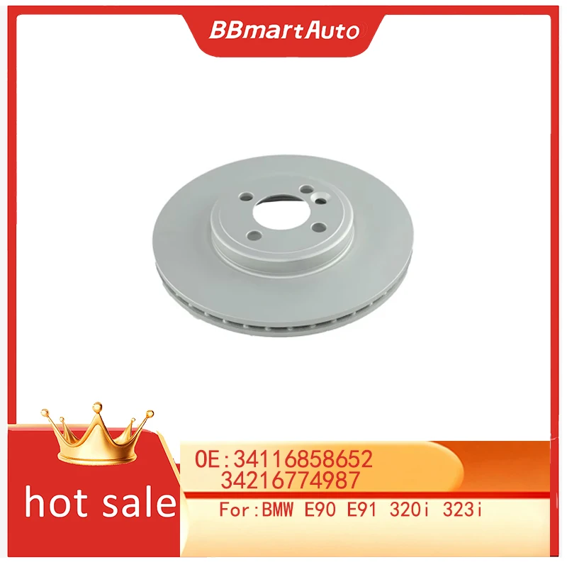 

34116858652 34216774987 BBmart Auto Parts 2 pcs Best Quality Front Rear Brake Disc Rotor For BMW E90 E91 320i 323i