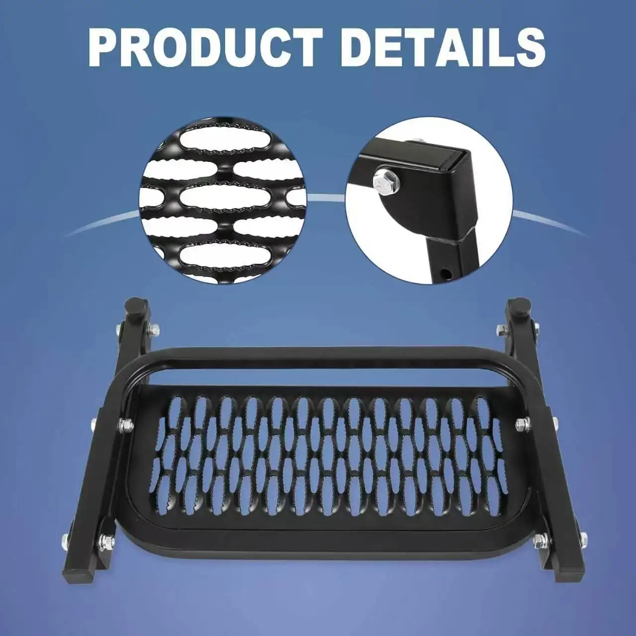 Folding Heavy Duty Tire Pedals, Adjustable Non-slip Boarding Pedals, Climbing Pedals