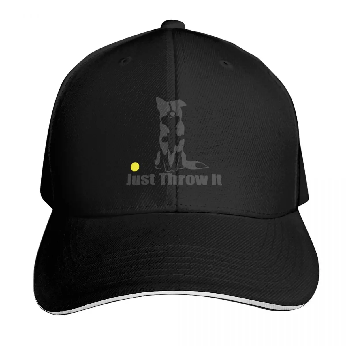 Just Throw It Border Collie Dog NickerStickers? on Redbubble Baseball Cap Men Women Casual Summer Sport Sun Cap