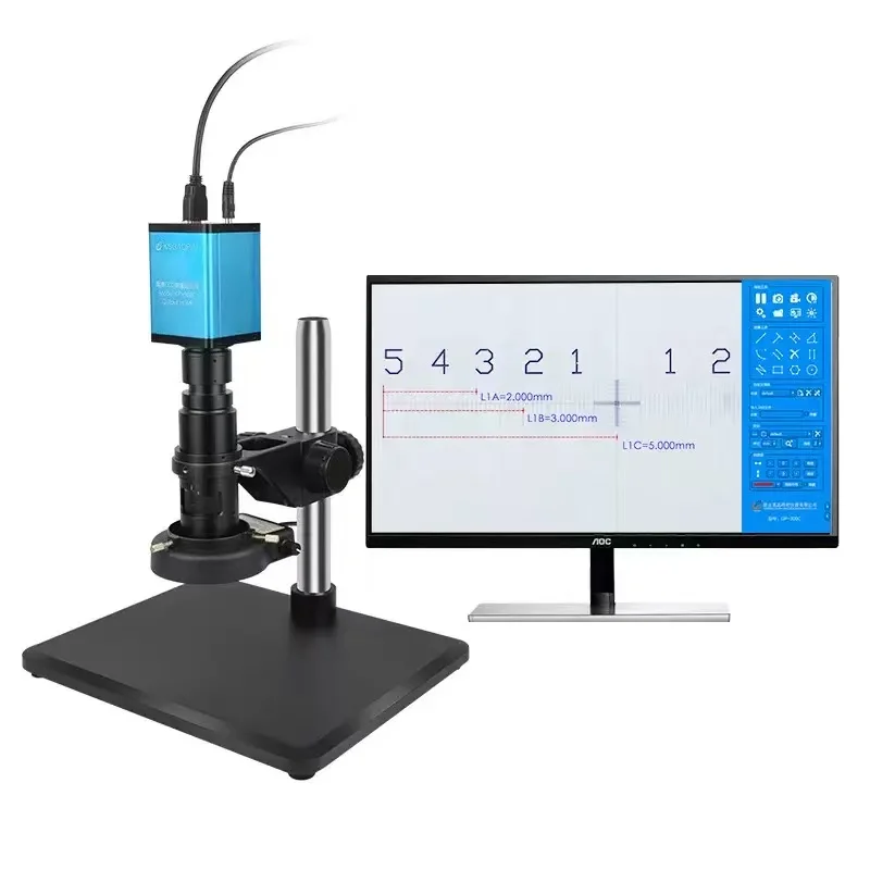 

4K USB Digital Electronic Video Microscope With Measuring, Photographing, Video Recording Detection And Magnification Instrument
