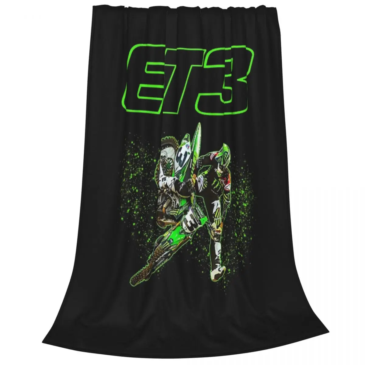 Motocross And Supercross Champion Eli ET3 Tomac Blankets Fleece Sofa Throw Blankets For Home Bedroom Throws Bedspread Quilt