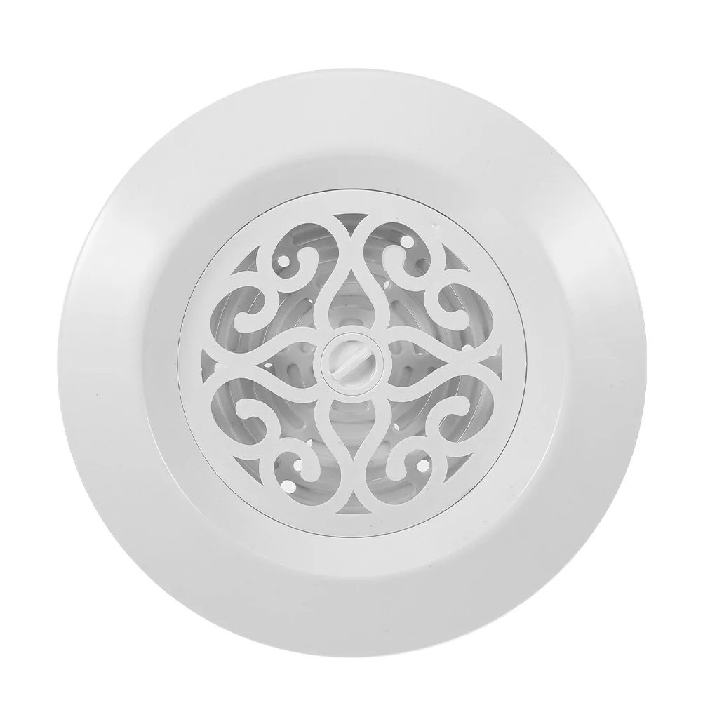 Round Air Conditioner Soffit Vent Cover Sturdy Plastic Exhaust Vent for Living Room Bathroom Ducts Soffit Vents