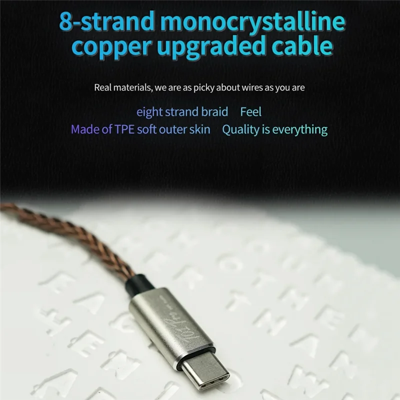 Advanced T01pro DAC Decoding Audio Hifi Earphone Amplifier USB Typec To 3.5Mm 32Bit Digital Audio Decoding Earphone Converter