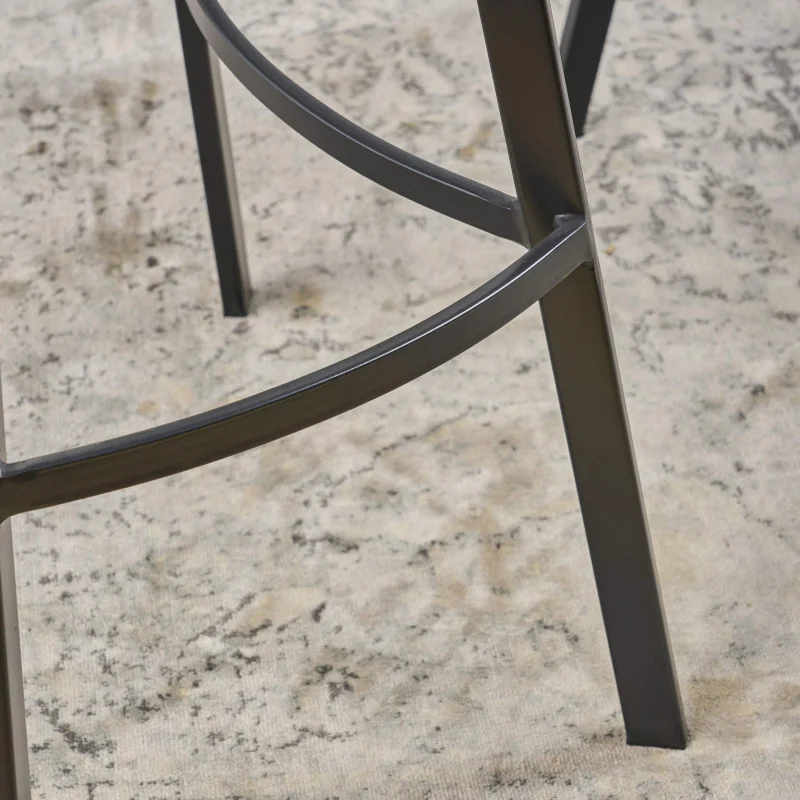 custom.Faux Leather Armless Lounge Kitchen Bar Chairs, Whiskey Brown