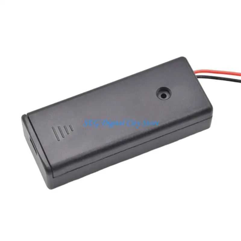 

U75B 2 3A Battery Case With Cover ABS Plastic Holder For DIY Electronics Projects