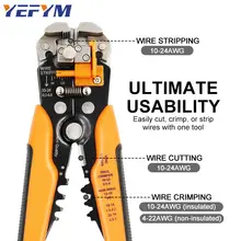 Wire stripper pliers 0.25-6mm2 10-24AWG electric automatic #2