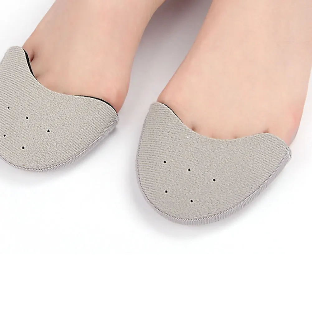 

Ballet Toe Pads Pointe Shoe Accessories Gray S Size High Elasticity Comfortable Decompression Fit Forefoot Curved Design Elastic
