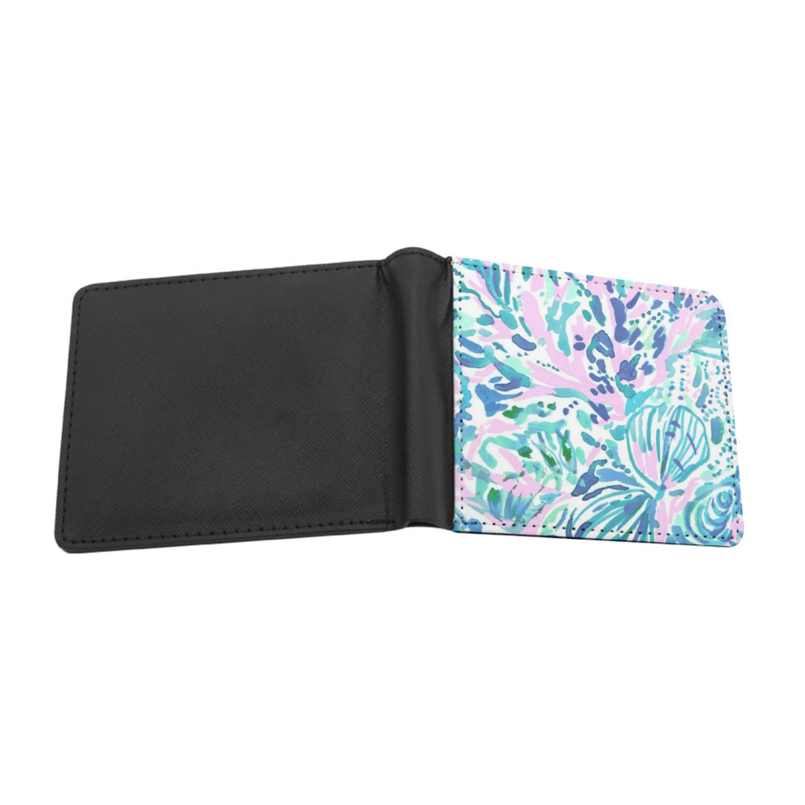 Blue Shell Men Women Pu Leather Wallet Credit Card Holder Wallet Short Purse Sale After Party Sale Watch Band The After Party