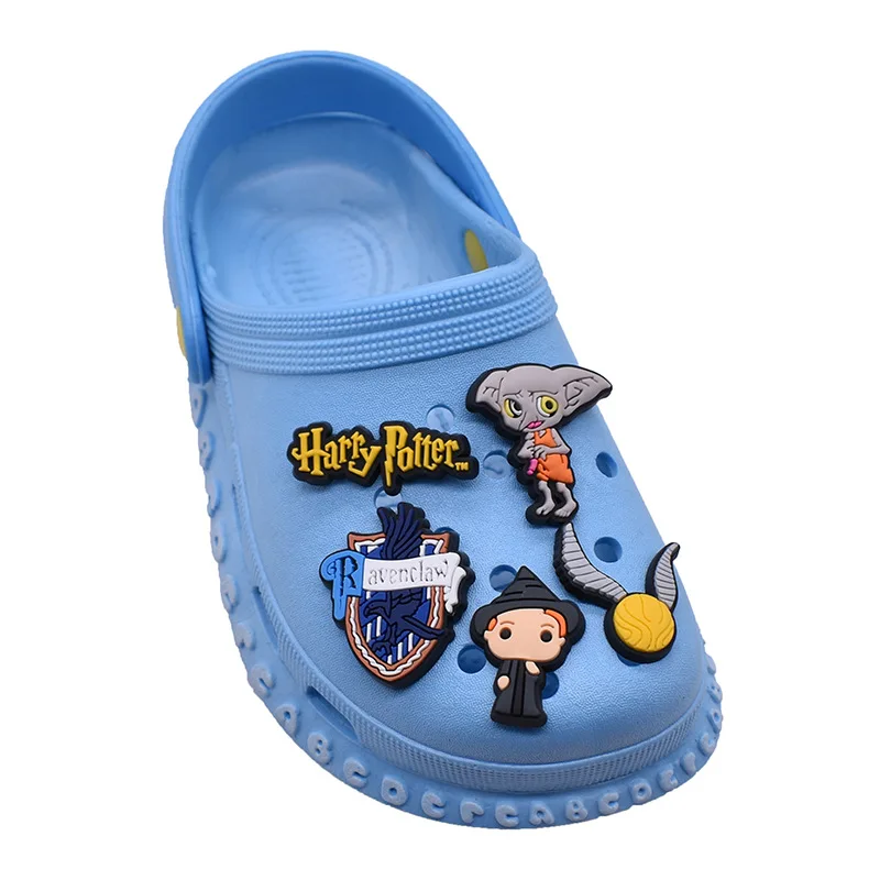 1Pcs Harries Kids Shoes Accessories Potters PVC Garden Shoe Buckle Decorations Fit Charms Jibz Minecrafteds Birthday Gifts