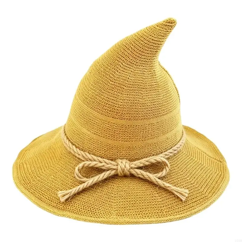 Wide Waved Witch Hat for Themed Photos and Performances