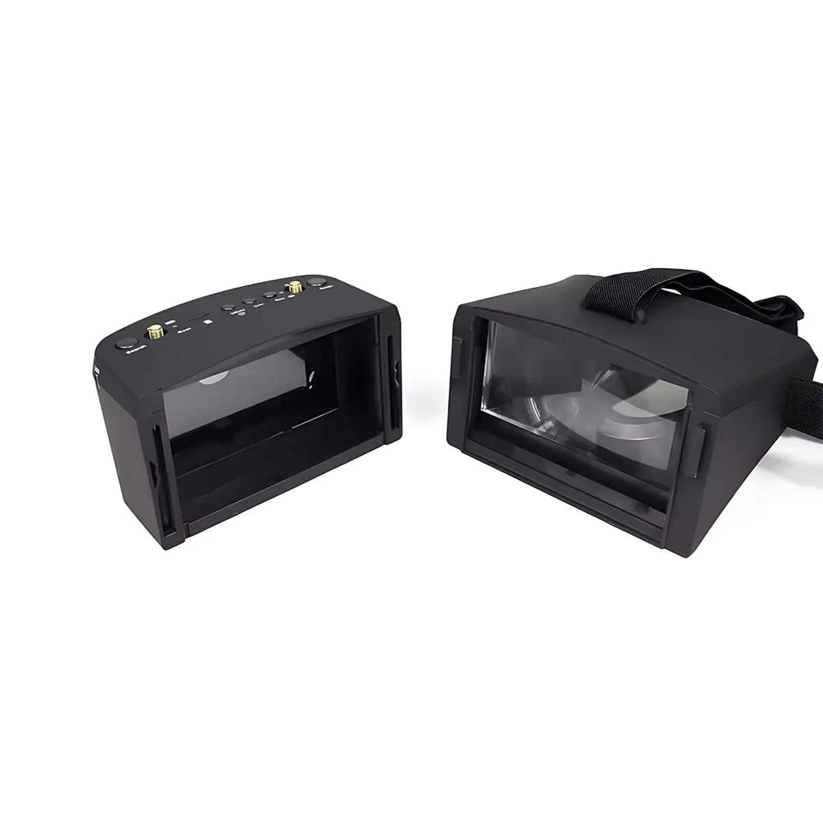 DMKR LS-800D 5 Inch FPV Goggles 5.8GHz 40CH Diversity Receiver with 2000mAh Built-in Battery & HD DVR for RC Racing Drone