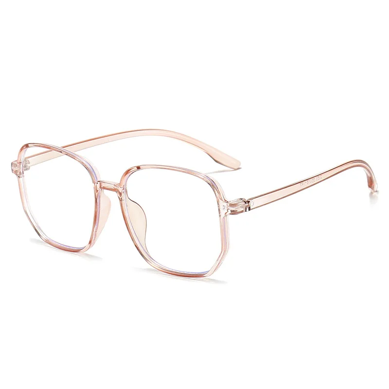 Gafas transparentes Anti luz azul para hombres y mujeres, gafas cuadradas de gran tamaño, gafas para computadora, montura grande