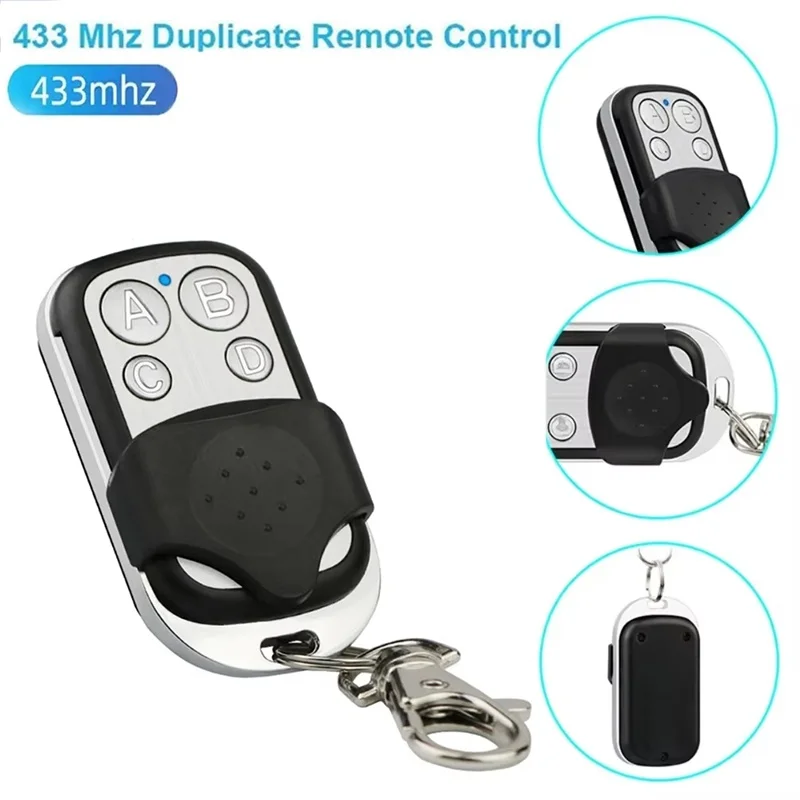 Controle Remoto de Chave Automotiva 4 Canais, Ferramenta Portátil para Clonagem de Chaveiro, Duplicador de Código Fixo e Rolante para Abridor de Portão de Garagem Universal