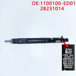For 28231014 Nieuwe Diesel Injector Nozzle 28231014 1100100-ed01 Voor Grote Muur Hover H5 H6 Gw4d20 2.0T Motor 28231014