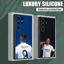Football Star Cool M-MbappeS-S Phone Case For Samsung S25,S24,S21,S22,S23,S30,Ultra,S20,Plus,Fe,Lite,Note,10 Black Soft Shell