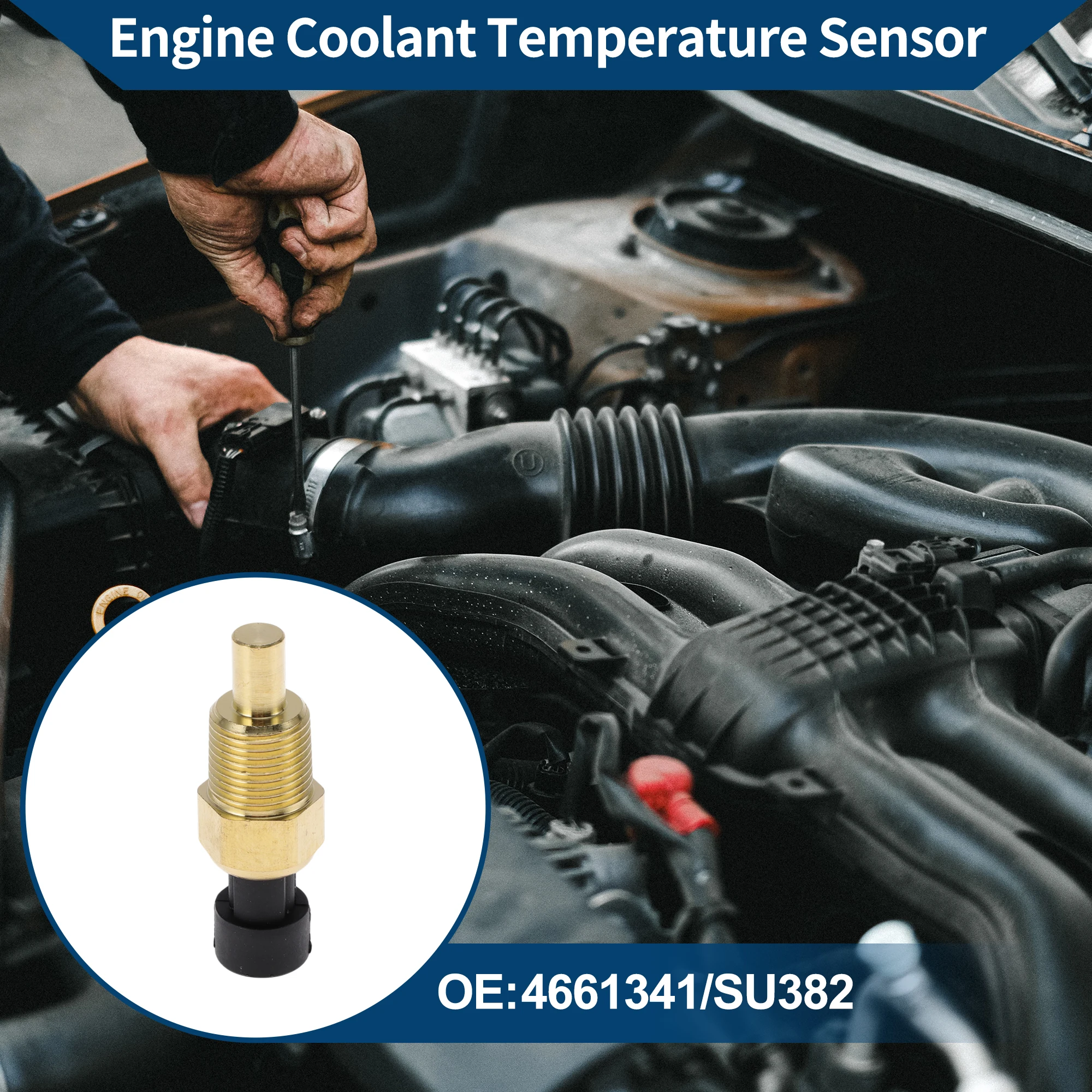 Uxcell sensor de temperatura do líquido refrigerante do motor no.4661341 sensor de temperatura da água para buick século personalizado 3.1l V6-Gas 2003 1 peça