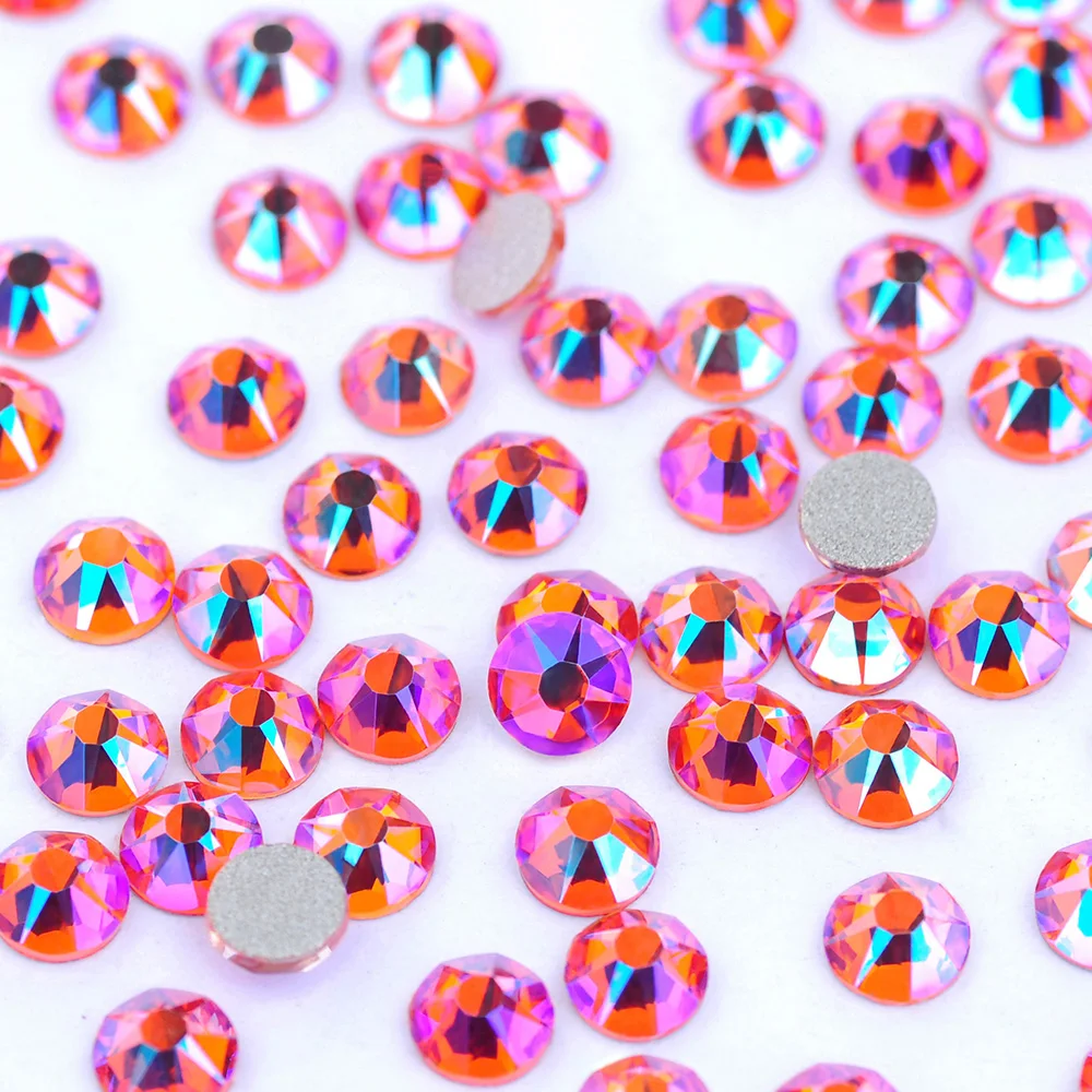 PUBRILEX 8 große, 8 kleine, 1440 Stück Flache Rückseite Strasssteine, Nicht-Hotfix, Flache Steine für DIY Nagelkunst, Kleidungsstücke und Dekorationen – Detail 7