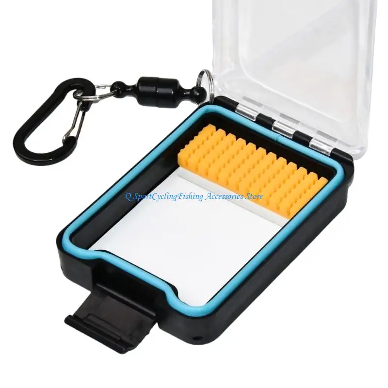 صندوق تخزين عائم لصيد السمك منظم أدوات معالجة مزدوجة الجانب مقاوم للماء وإغلاق مغناطيسي عائم مع حبل قصير