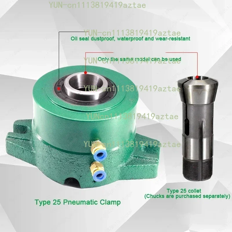 15/20/25 Type Precision Vertical Pneumatic Chuck Seat Spring Quick Automation Clamp Seat Chuck
