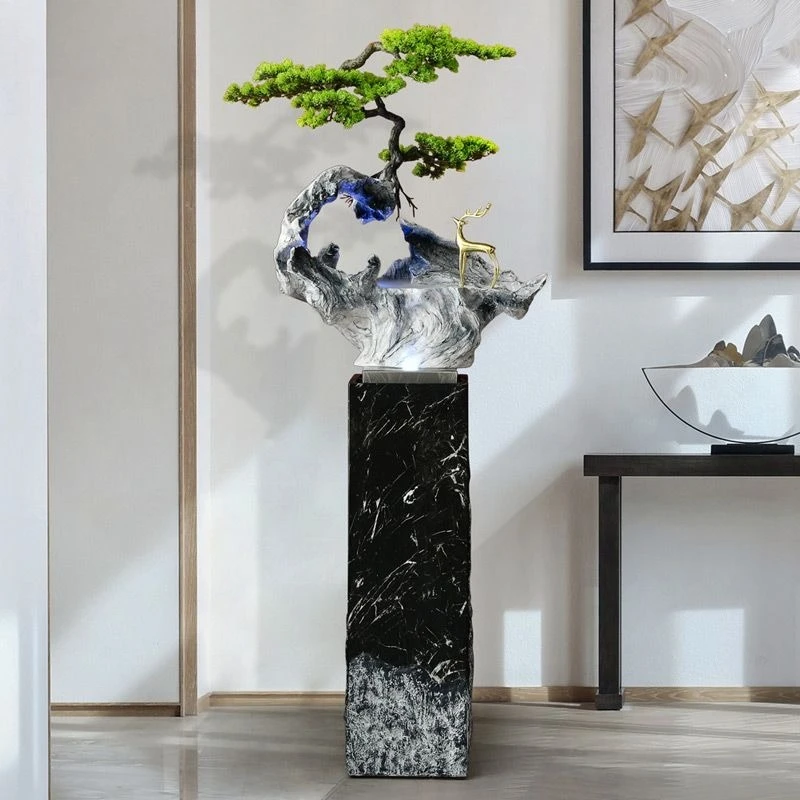 

Rockery flowing water fountain ornament living room making money decoration floor circulation water feature