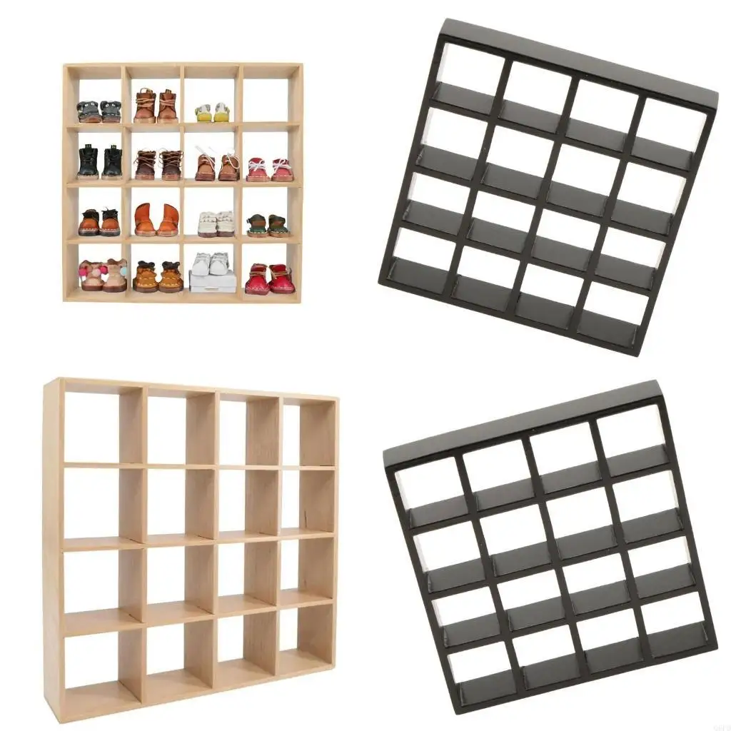 

Многофункциональные полки для хранения с 16 отделениями-органайзерами для коллекционеров миниатюрной мебели и любителей