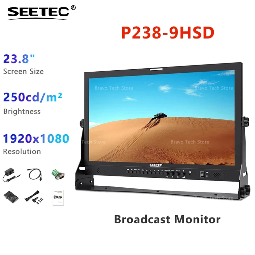 SEETEC P238-9HSD 23.8 inch 3G-SDI 4K z  Broadcast LCD Monitor IPS Full HD 1920x1080