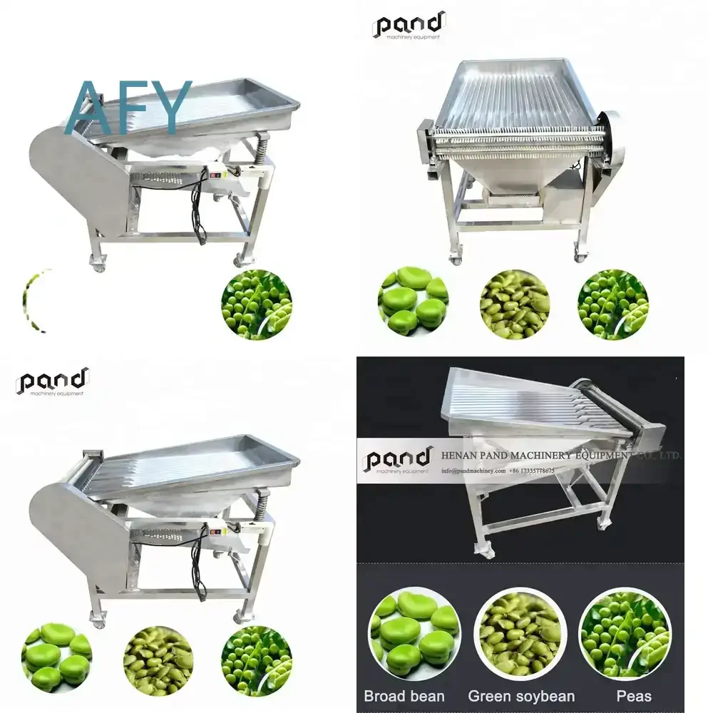 Desgranadora de Soja Verde para Edamame, Máquina Desgranadora de Guisantes y Habas, Removedor de Capullos de Vegetales, Procesamiento Agrícola