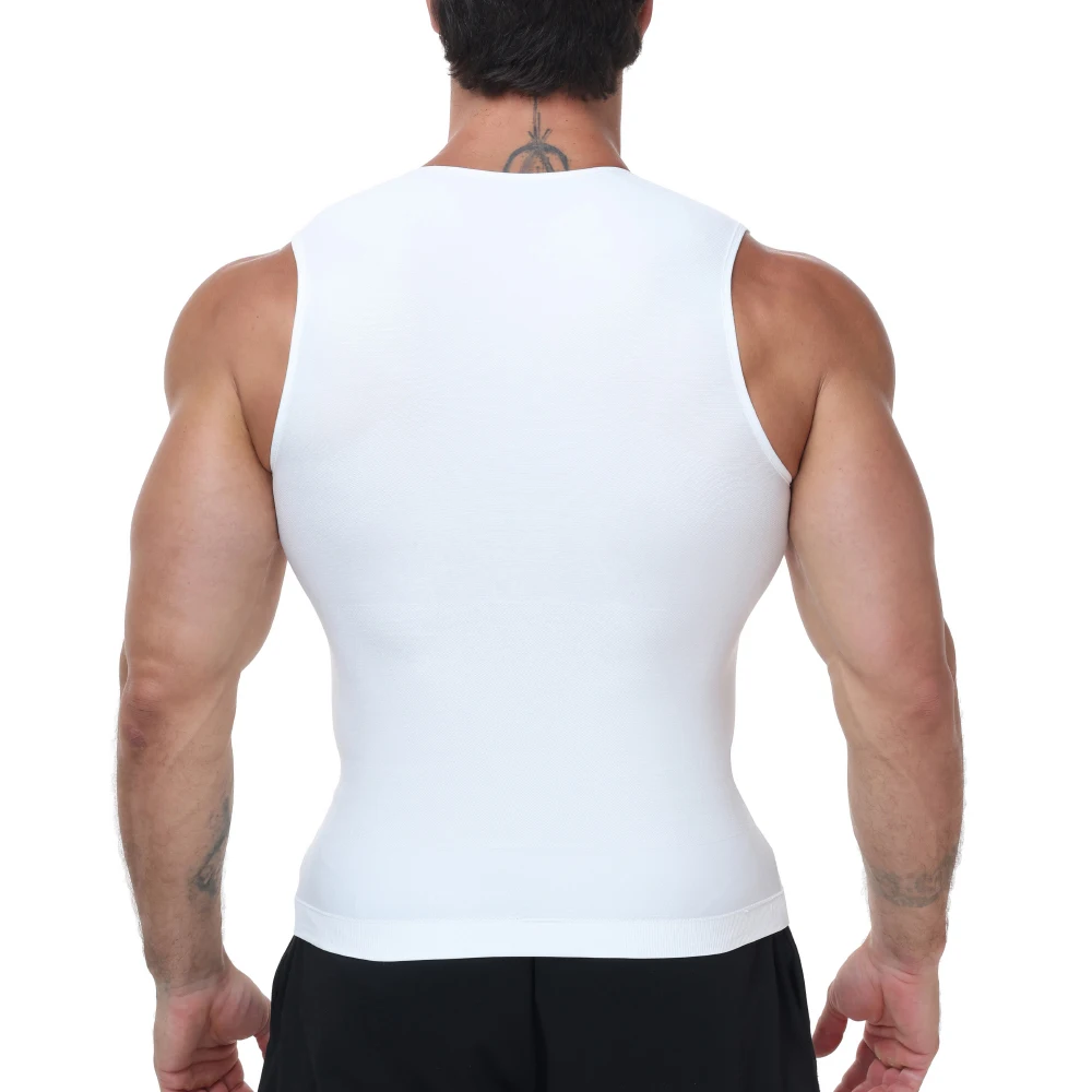 2PCS Gynecomastia Compression Shirts for Men Sleeveless Vest Slimming Tank Top Underwear Tummy Control Body Shaper Undershirt