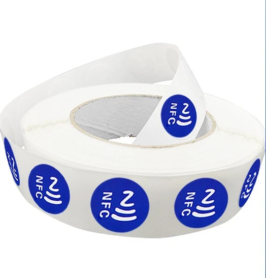 مجموعة مكونة من 10 قطع من ملصقات الملصقات Ntag213، Ntag215، Ntag216 NFC، Ntag 213، 215، 216 RFID، ملصقات لاصقة مناسبة لهواتف NFC