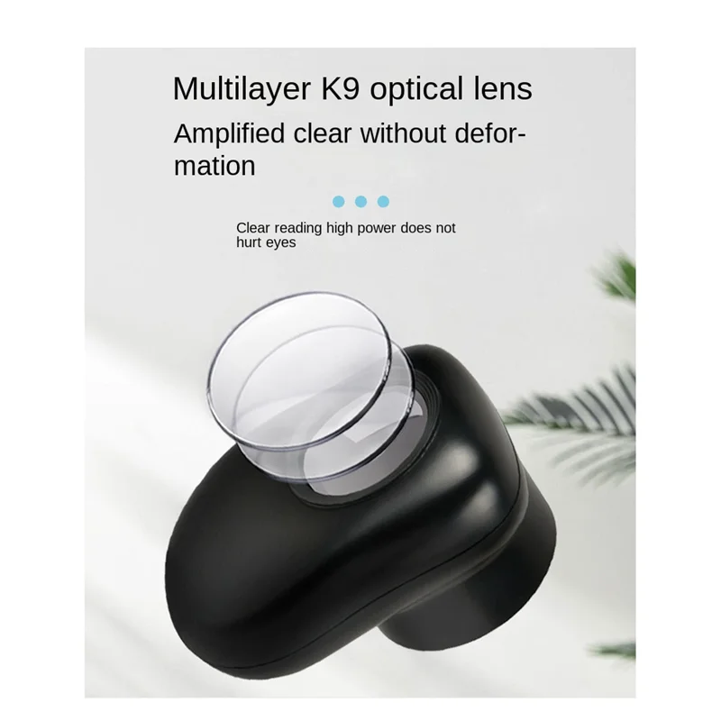 PORK-LED Light Equipped Double Glass Lens Magnifier(3 Modes), For Coins Stamps Handheld Jewelers Magnifying Glass