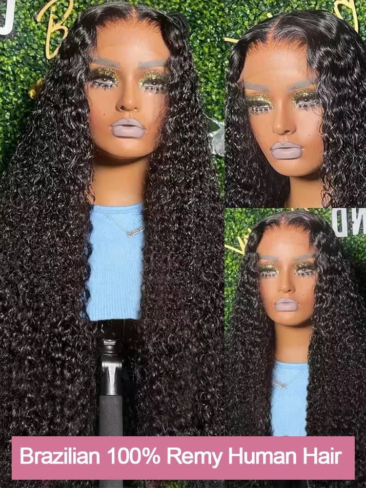 Peruki typu lace front wstępnie przycięte, 30-40 cali, falowane, kręcone, 7x5 13x4, gotowe do założenia, bezklejowe, z włosów naturalnych, głęboka fala, peruka frontalna 13x6 HD, gęstość 300%