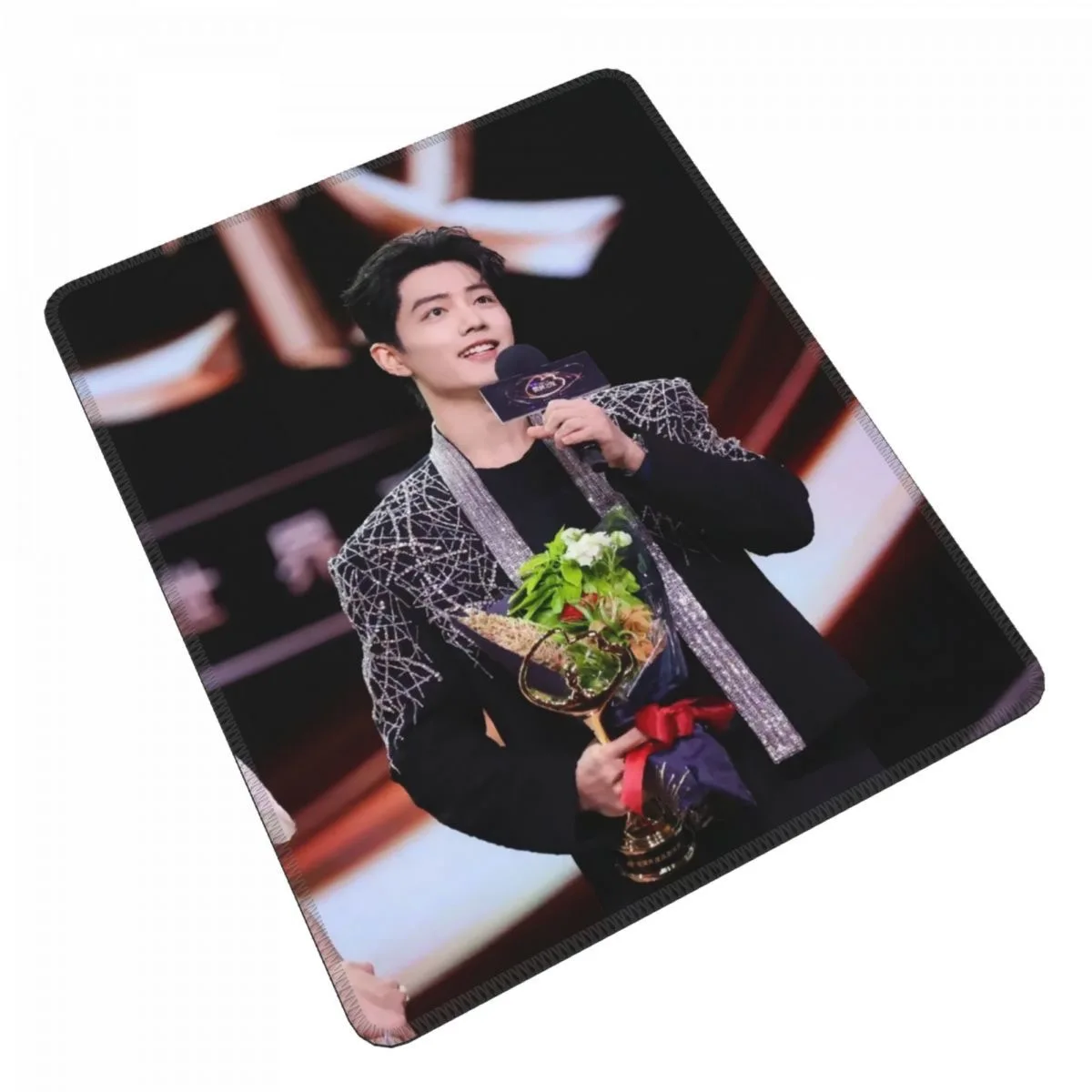 Tapis de souris en caoutchouc Xiao Zhan Yibo Hu Ge Zhang Ruoyun Wang Hedi Gong Jun Cai Xukun Re Ba Yang Mi Li Xian, pour ordinateur