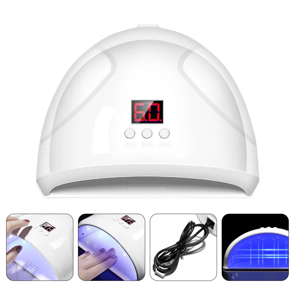 Lampada per unghie UV LED da 36 W Asciugatrice professionale per polimerizzazione del gel con ampio display con rilevamento automatico 3 modalità timer per strumento artistico per manicure