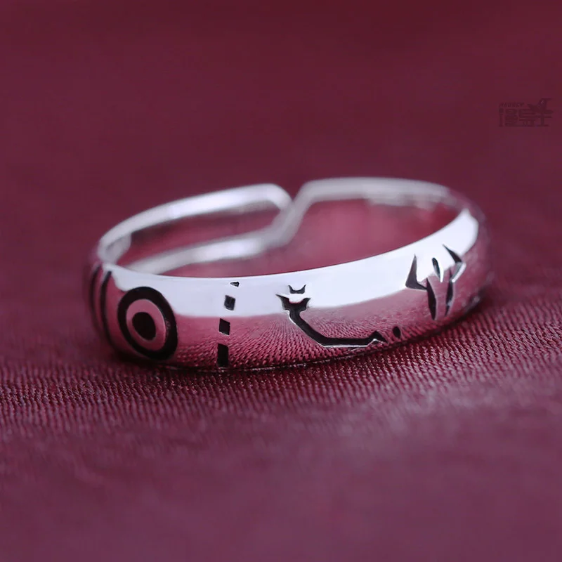 Anime Jujutsu Kaisen Ryomen Sukuna Itadori Yuji Cosplay Metal Ring Fashion Adjustable Finger Rings Jewelry Xmas Gift