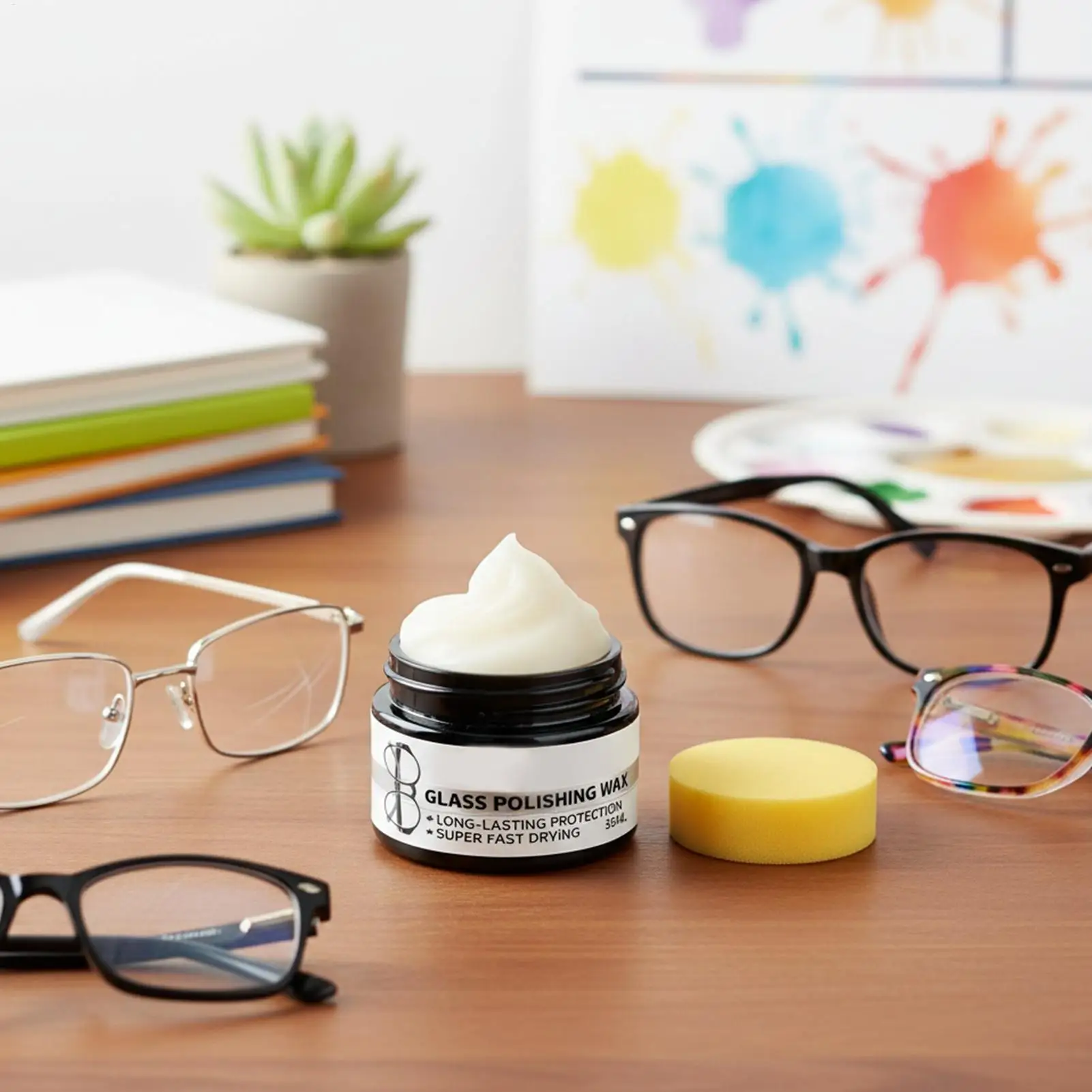Glasses Lens Scratch Repair Multi-Purpose Glass & Lens Scratch Repair Kit Polishes & Refinishing Agent Paint Care Wax