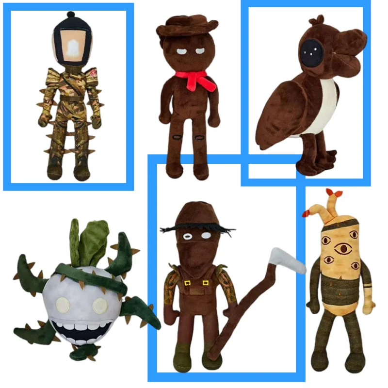 

Funny Toys Doors Outdoors Game Peripheral Plush Toy Collection Modle Gardener Wooden Man Cactus Toy For Birthday collect Gift