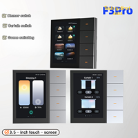 Tuya ZigBee Smart Scene Switch 3.5 - inch - Multifunctional touch control, curtain/lighting control, F3Pro smart home switch