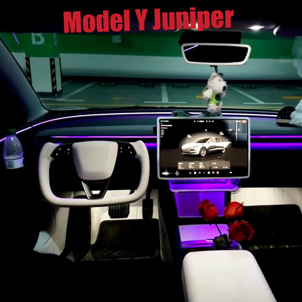 Модель Y Juniper Yoke Handle для Tesla RWD Y 2025 Yoke Рулевое колесо Автомобильное рулевое колесо Модель Y 2025 Аксессуары