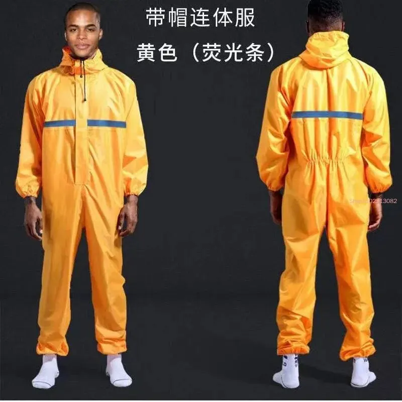 Conjoined Raincoats, Overalls Electric Motorcycle Fashion Raincoat, Men and Women Fission Rain Suit