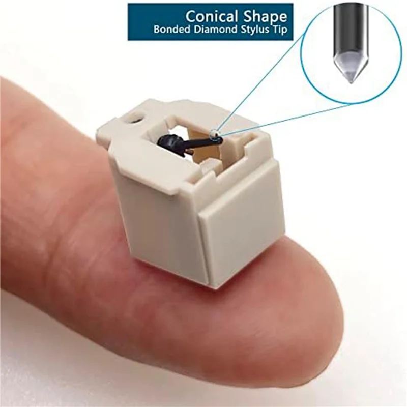 AS95-8PCS AT3600L เพชรเครื่องเล่นเข็มเปลี่ยน Stylus สําหรับ Audio-Technica AT-LP60/PL300 ไวนิล Turntable ผู้เล่น