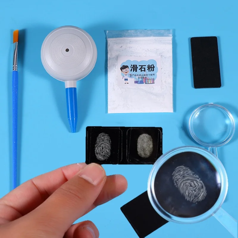 Kit Scientifique de Collecte d'Empreintes Digitales – Aide Pédagogique d'Observation pour Détectives, Ensemble d'Expériences DIY, Entraînement à la Logique, Cadeau Décontracté pour Adultes