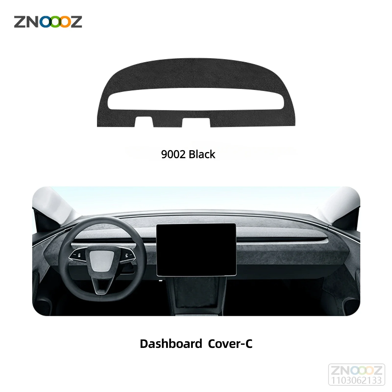 Dashboard Cover  Material Dashboard Wrap Kit Compatible with Tesla Model 3 Tesla Highland