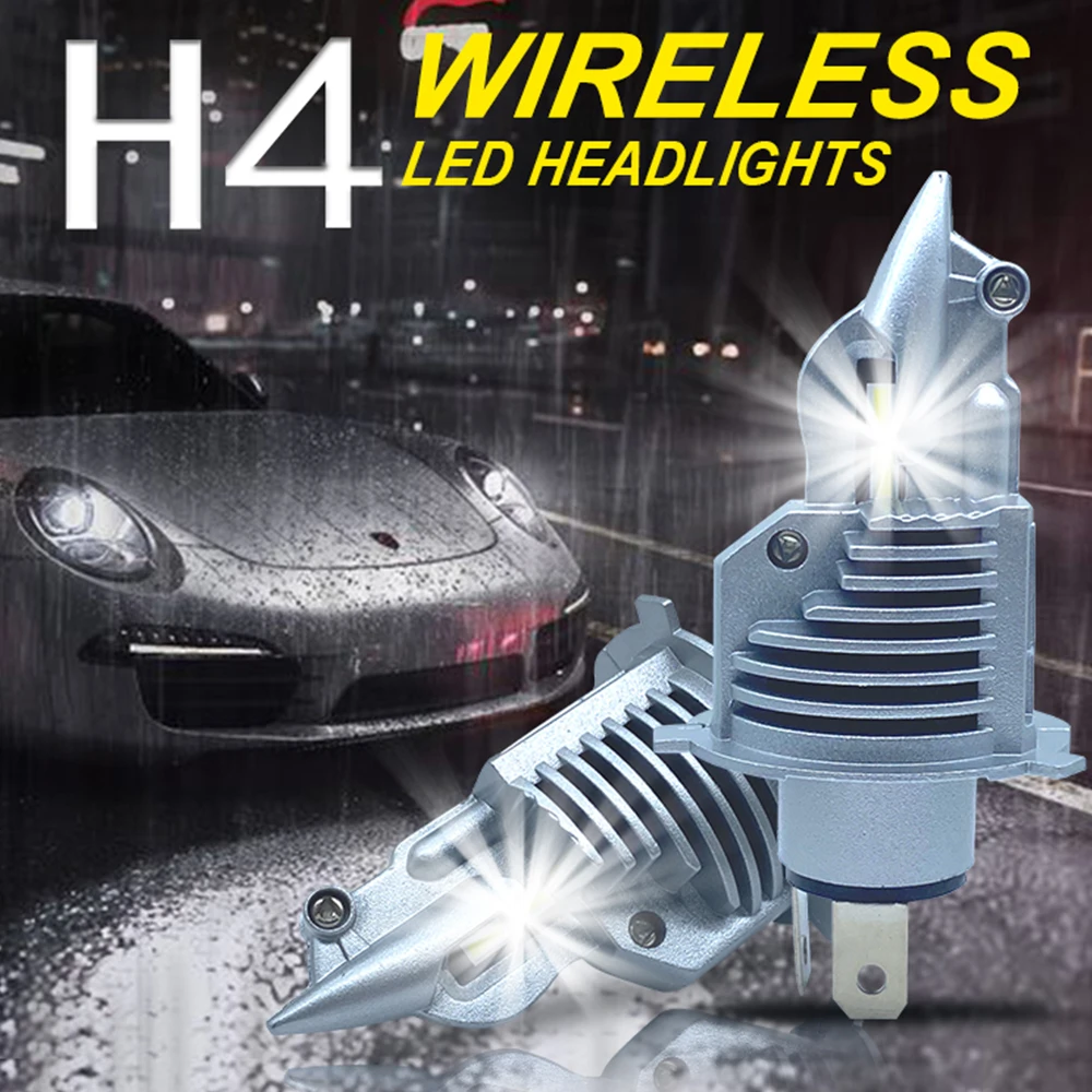 Fighter Foco H4 Led Bulbs Car motorcycle Headlight 72W 12V 24V 6000K Super Led H4 Car headlight Bulbs lamp Led H4 8000LM Auto