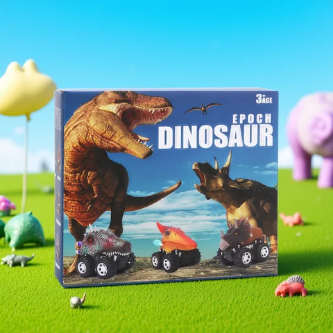 Dinosaur Toys Pull Back Cars Mini Monster Truck Car Toy Set for Kids Toddlers Boys Girls Gifts