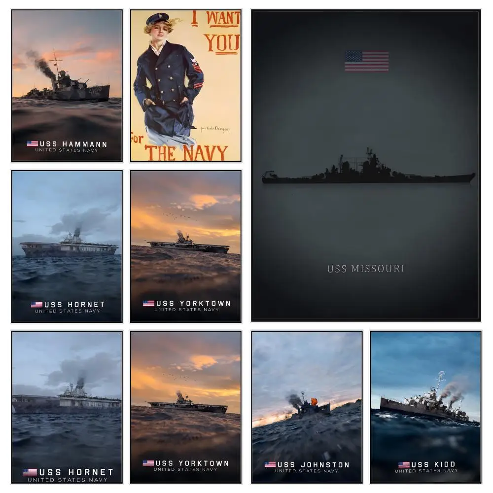Military Force United States Navy Poster Trendy Aesthetic Wall Decor for Dorm & Bedroom