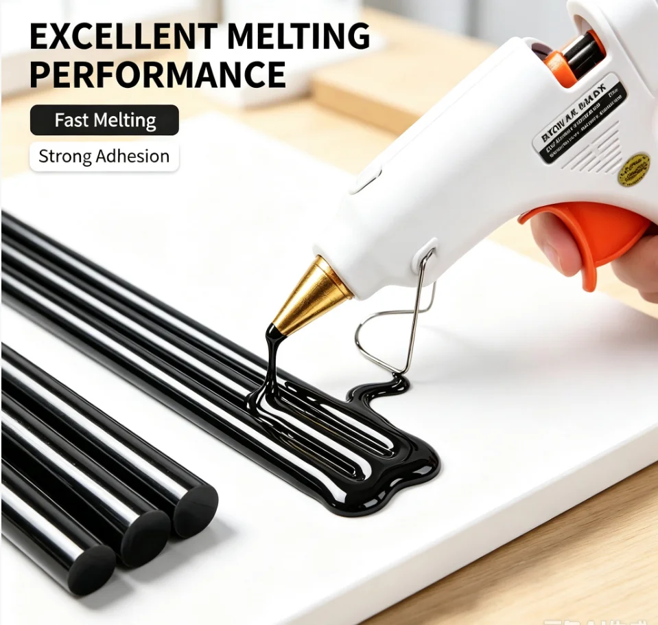 Hot Melt Glue Sticks Black Hot Glue Sticks Dent Repair Tool EVA Colored Hot Melt Adhesive for Car DIY Art Craft General Repairs