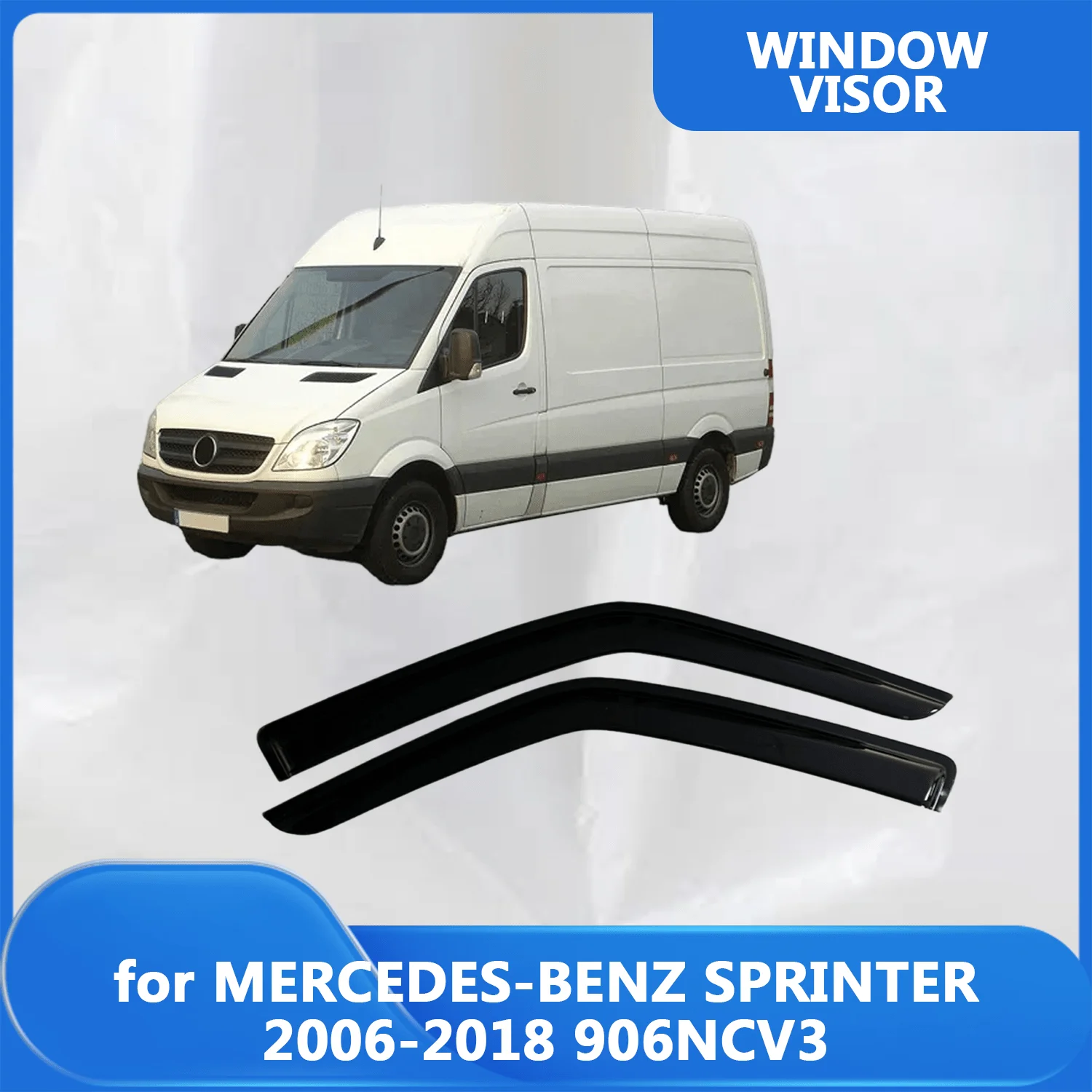 

Оконный козырек для MERCEDES-BENZ SPRINTER 906NCV3 2006-2013 2014 2015 2016 2017 2018, ветровые дефлекторы, защита от дождя, дверной козырек, вентиляционное отверстие