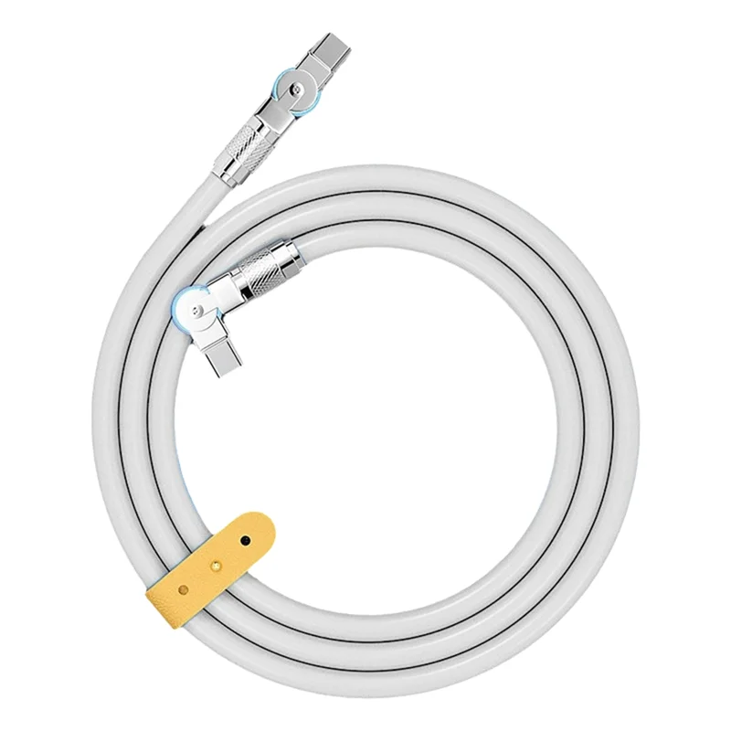 Obrázek 7: A73E-180° otočný dvojitý loketní mech datový kabel type-c na type-c rychle nabíjení & datový dovést kabel pro tablety a notebooky 2M